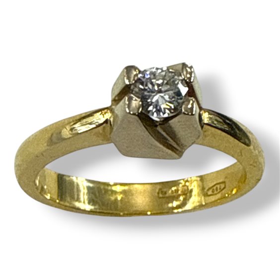 Anello Gianni Pace Donna Solitari in Oro giallo Diamante 0.20 Ct GPGSLG3 - GPGSLG3
